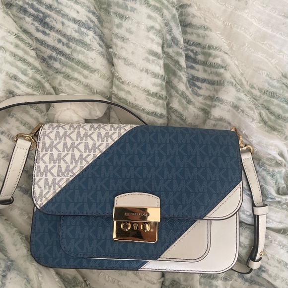 Michael Kors bag sloan editor two tone shoulder bag - Picture 1 of 5
